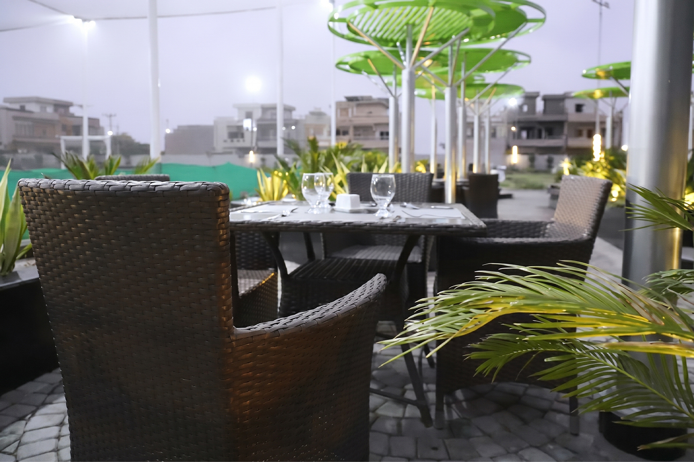 Open kitchen with chefs